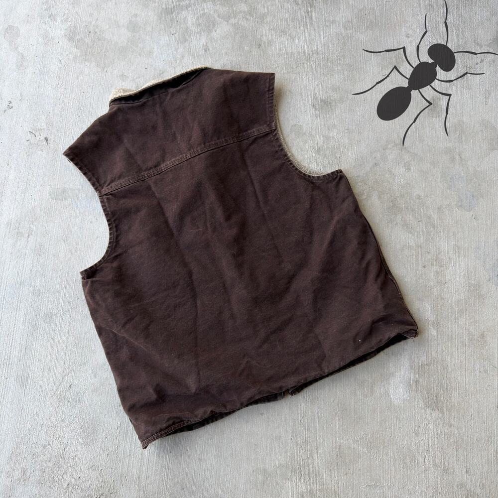Carhartt WOMENS DKB brown work wear vest - Picture 4 of 4